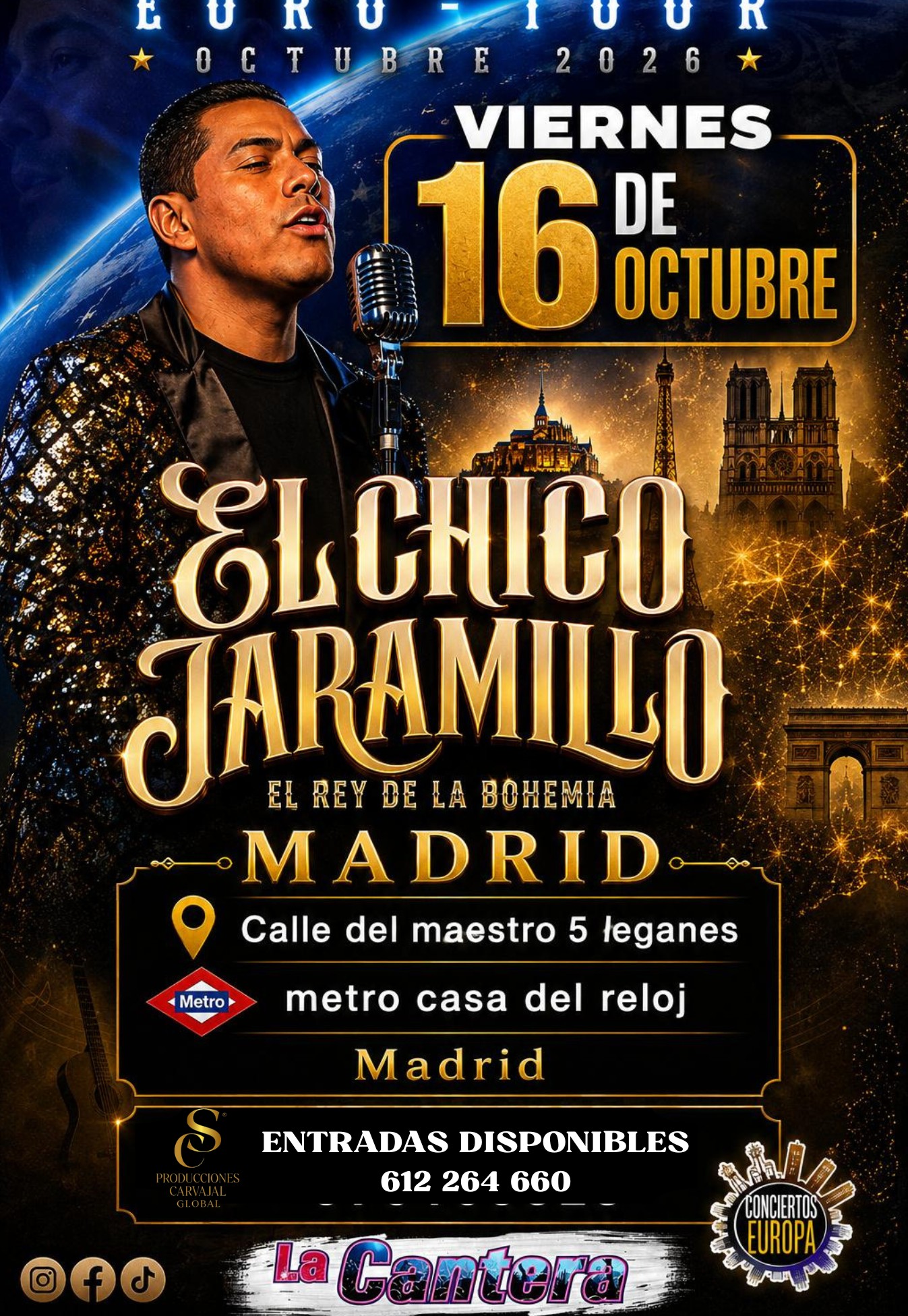 El Chico Jaramillo en Madrid · Euro Tour 2026